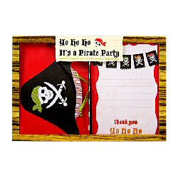 Cutout Pirate Hat Invitations and Treasure Map Thank Yous