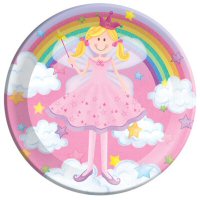 Rainbow Princess party plates