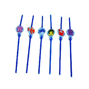 Sealife assorted party supplies straws