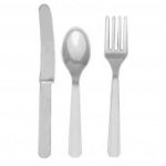 Silver Plastic Cutlery 