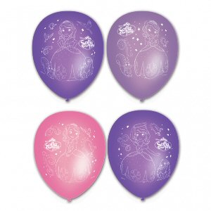 Disney Sofia the First Latex Story Balloons 27cm - 6 PKG/