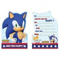 Sonic the Hedgehog Party invites