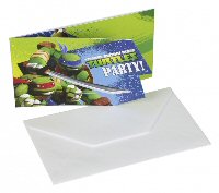 Teenage Mutant Ninja Turtles Invite and Envelopes 