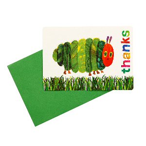 The Very Hungry Caterpillar party Thank you cards