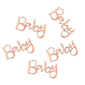 Twinkle Twinkle Rose Gold Baby Table Confetti