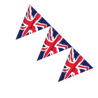Union Jack party supplies bunting