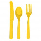 Sunshine Yellow Cutlery 